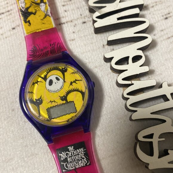 Vintage The Nightmare Before Christmas Jack Skellington Burger King Watch - Picture 3 of 6